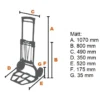 Bahco 1430FT Säckkärra hopfällbar