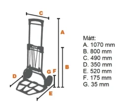 Bahco 1430FT Säckkärra hopfällbar