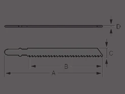 Bahco sticksågblad metall 107mm