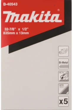 Bandsågblad 835mm rostfritt 4-6mm 14T, 5-pack