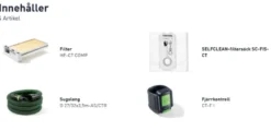 Batteridriven Dammsugare CLEANTEC CTMC MIDI I-Basic