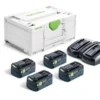 Festool Laddpaket SYS 18V 4xHP5,0/TCL6DUO