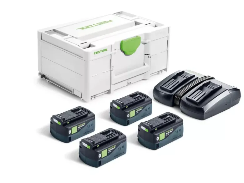 Festool Laddpaket SYS 18V 4xHP5,0/TCL6DUO