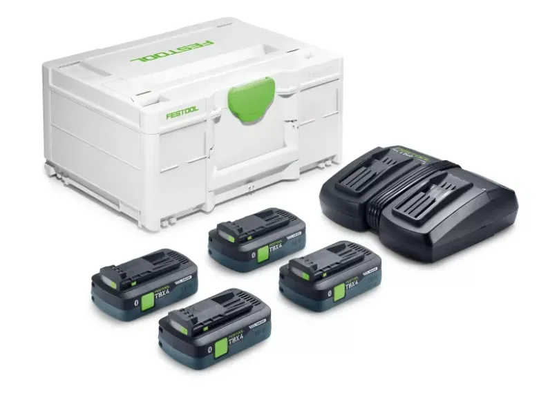 Festool Laddpaket SYS 18V 4xTBX4/TCL6DUO