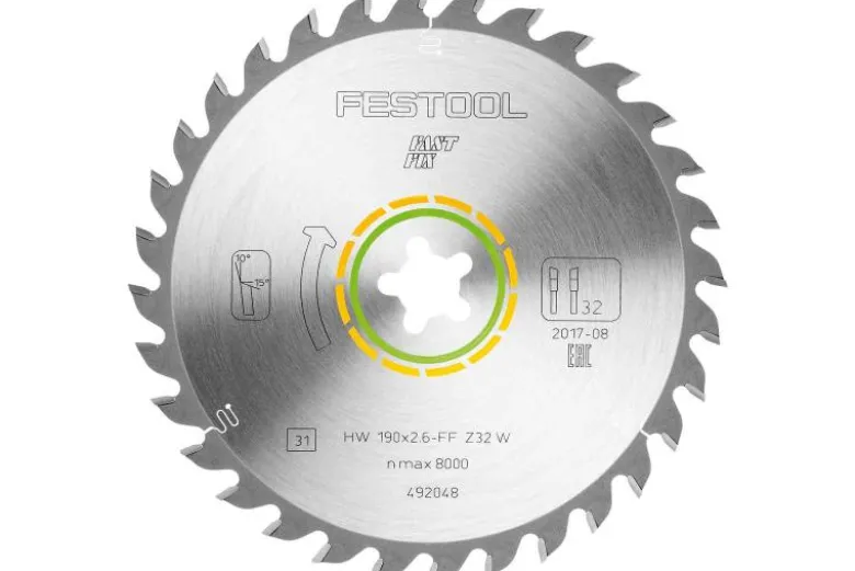 Festool Sågklinga Trä HW 190x2,6 FF W32