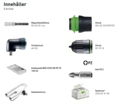 Festool Skruvdragare TXS 18-Basic-Set