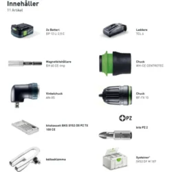 Festool Skruvdragare TXS 12 2,5-Set