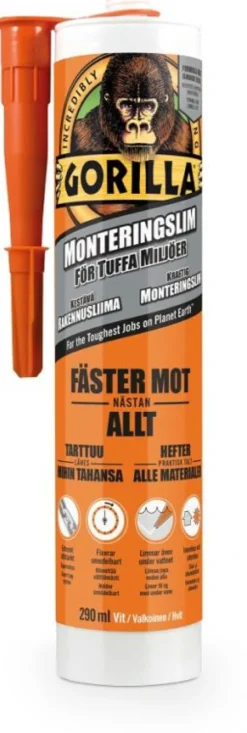 Gorilla Monteringslim 290 ml patron