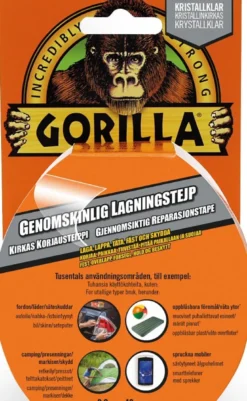 Gorilla Reparationstejp Clear 48 mm x 8,2 m