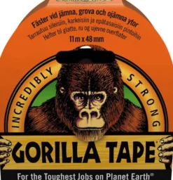 Gorilla Vävtejp svart 48mm x 11m