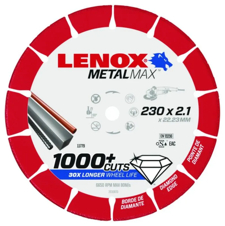 Lenox Diamantkapklinga Metall 230mm