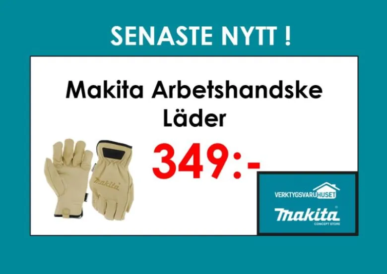 Makita Arbetshandske, läder