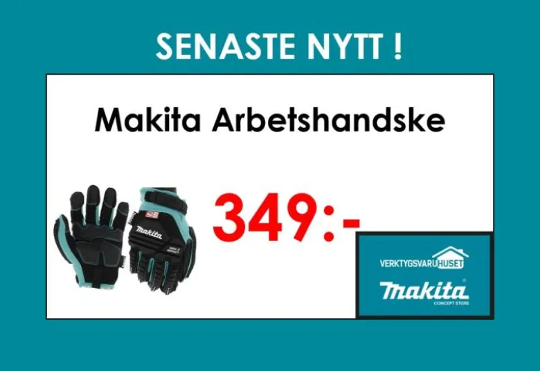Makita Arbetshandske , stötskydd