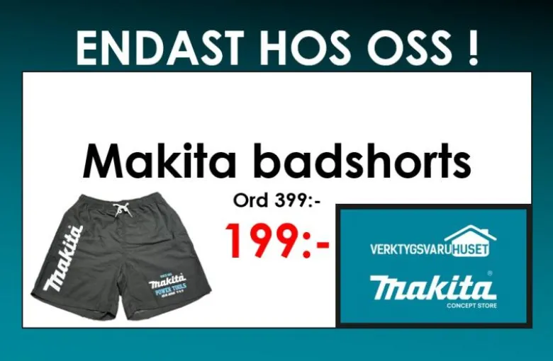 Makita Badshorts • SVARTA