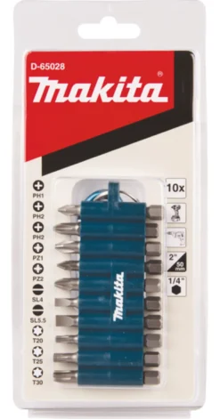 Makita Bitssats med karbinhake 10-delar