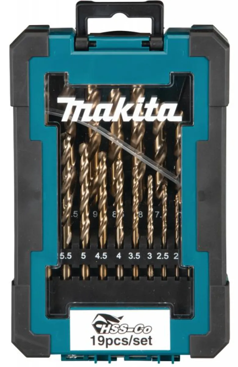 Makita Borrsats HSS-Co 1-10mm, 19-delar