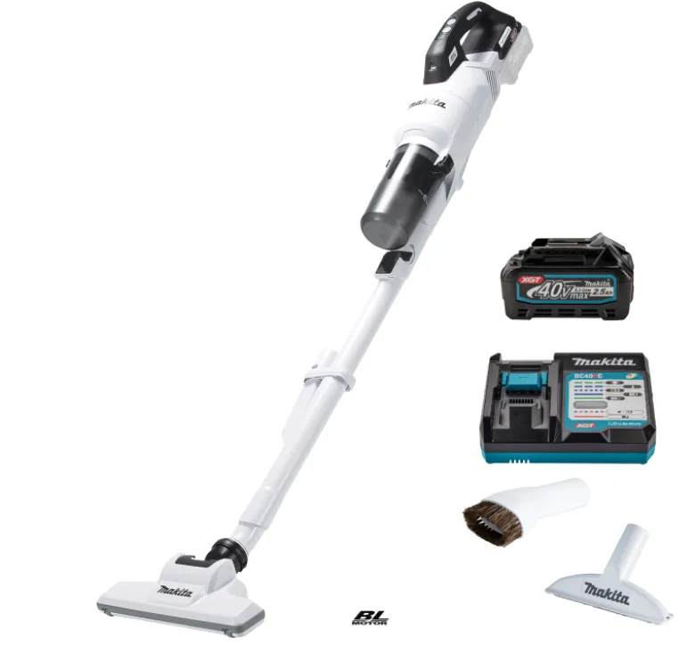 Makita CL003GD108 Dammsugare cyklon vit 40V -komplett