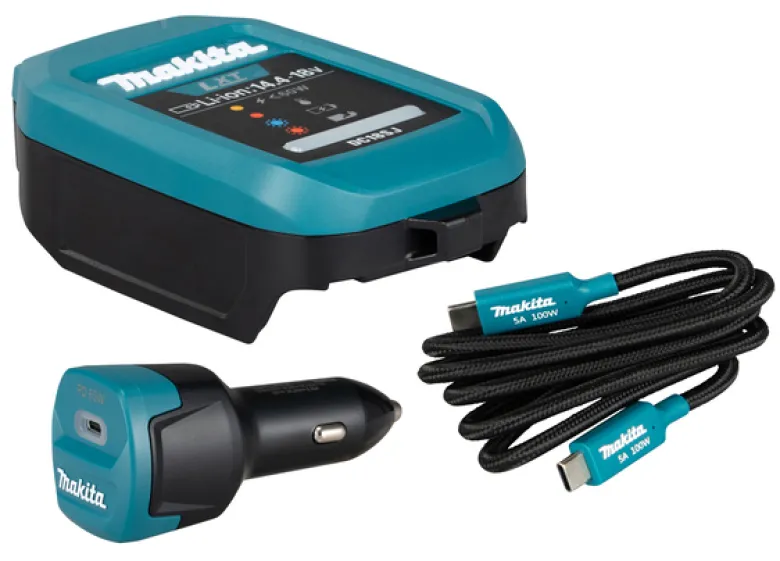 Makita DC18SJ Billaddare-set 18V