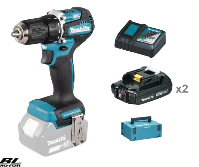 Makita DDF487RAJ Borrskruvdragare 18V, komplett