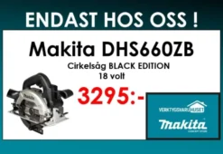 Makita DHS660ZB Cirkelsåg 18V - Black edition
