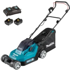Makita DLM382CM2 Gräsklippare 2x18V 4,0Ah, komplett