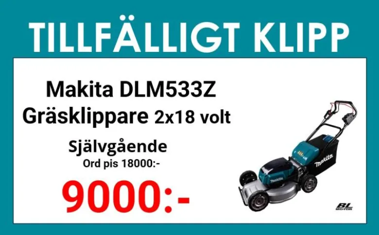 Makita DLM533Z Gräsklippare 2x18V (självgående)
