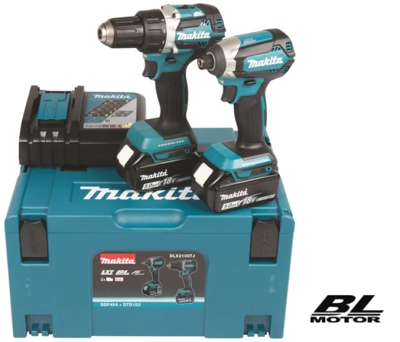 Makita DLX2189TJ Combokit(DDF484+DTD153)