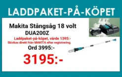 Makita DUA200Z Stångsåg 18V