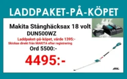 Makita DUN500WZ Stånghäcksax 18V, 500mm