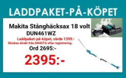 Makita DUN461WZ Stånghäcksax 18V, 460mm