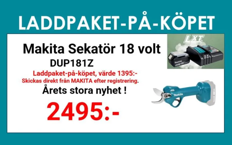 Makita DUP181Z Sekatör 18V