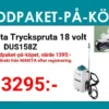Makita DUS158Z Tryckspruta ryggburen 18V, 15L