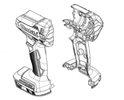 Makita 183E35-7 Skal till DTD153