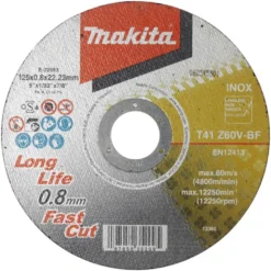 Makita kapskiva 125x0,8 mm • Metall / Rostfritt