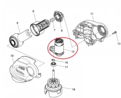 Makita Motor till DUR181