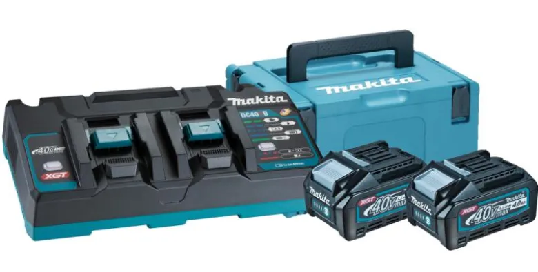 Makita Powerpack Dubbelladdare + 2x4,0Ah Laddpaket 40V