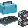 Makita Powerpack XGT 40V Dubbelladdare + 2xBL4040F