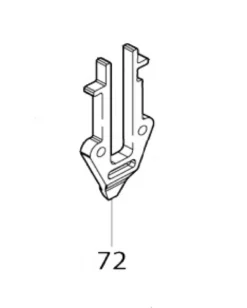 Makita Reservdel Mittplatta, DFN350