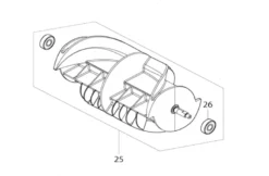 Makita reservdel Skovelhjul till SN400MP