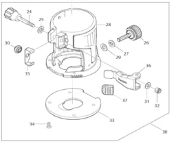 Makita Reservdel Skruv M6x25mm, DRT50