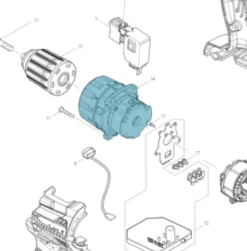 Makita Reservdel Växellåda, DDF484