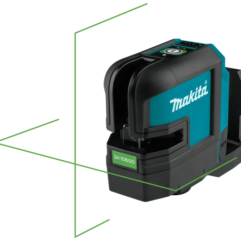 Makita SK105GDZ Krysslaser 12V (Grön) + laddpaket-på-köpet , Värde 1395:-
