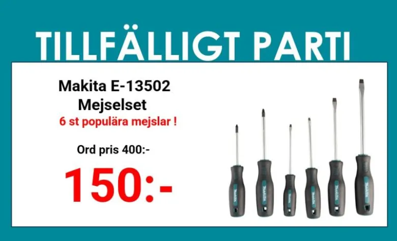 Makita Skruvmejselsats 6-delar