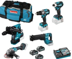 Makita XGT593 Combokit 40V (5 st maskiner i väska)