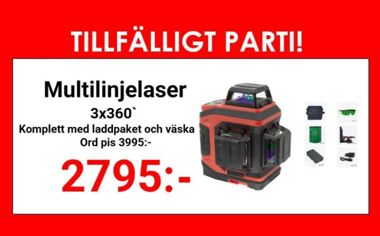 Multilinjelaser 3D Brave Grön