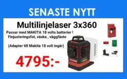 Multilinjelasersats grön MC3D 18Volt MAX