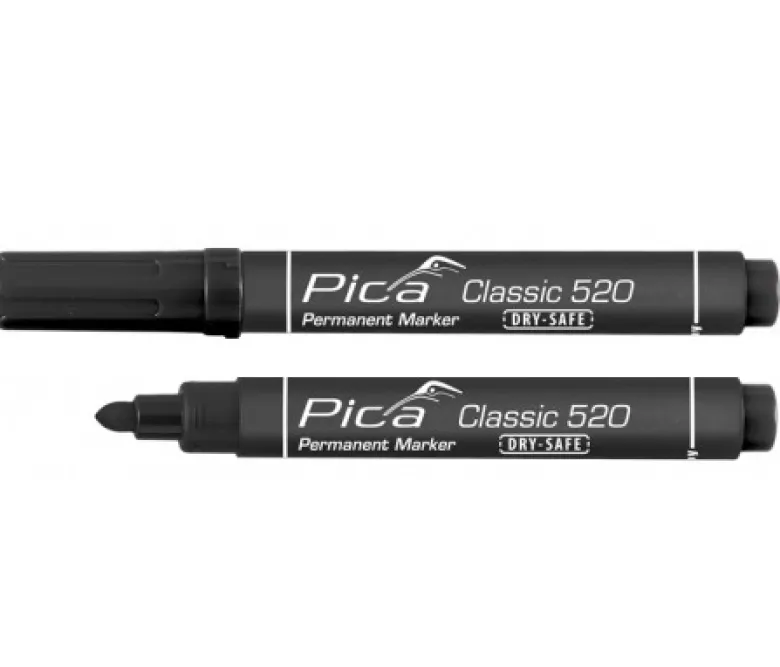 Pica Märkpenna 520 rundspets svart
