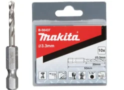 Popnitsborr 3,3mm bitsfäste 1/4" 10-Pack