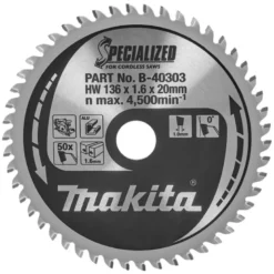 Sågklinga Aluminium 136x20x1,6 50T Specialized