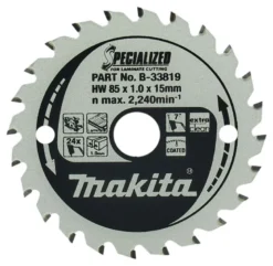 Sågklinga laminat 85x15x1,0 24T Specialized